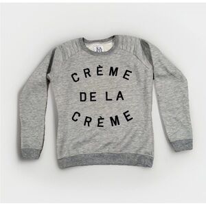 Zoe Karssen Gray Sweatshirt “Crème de la Crème”